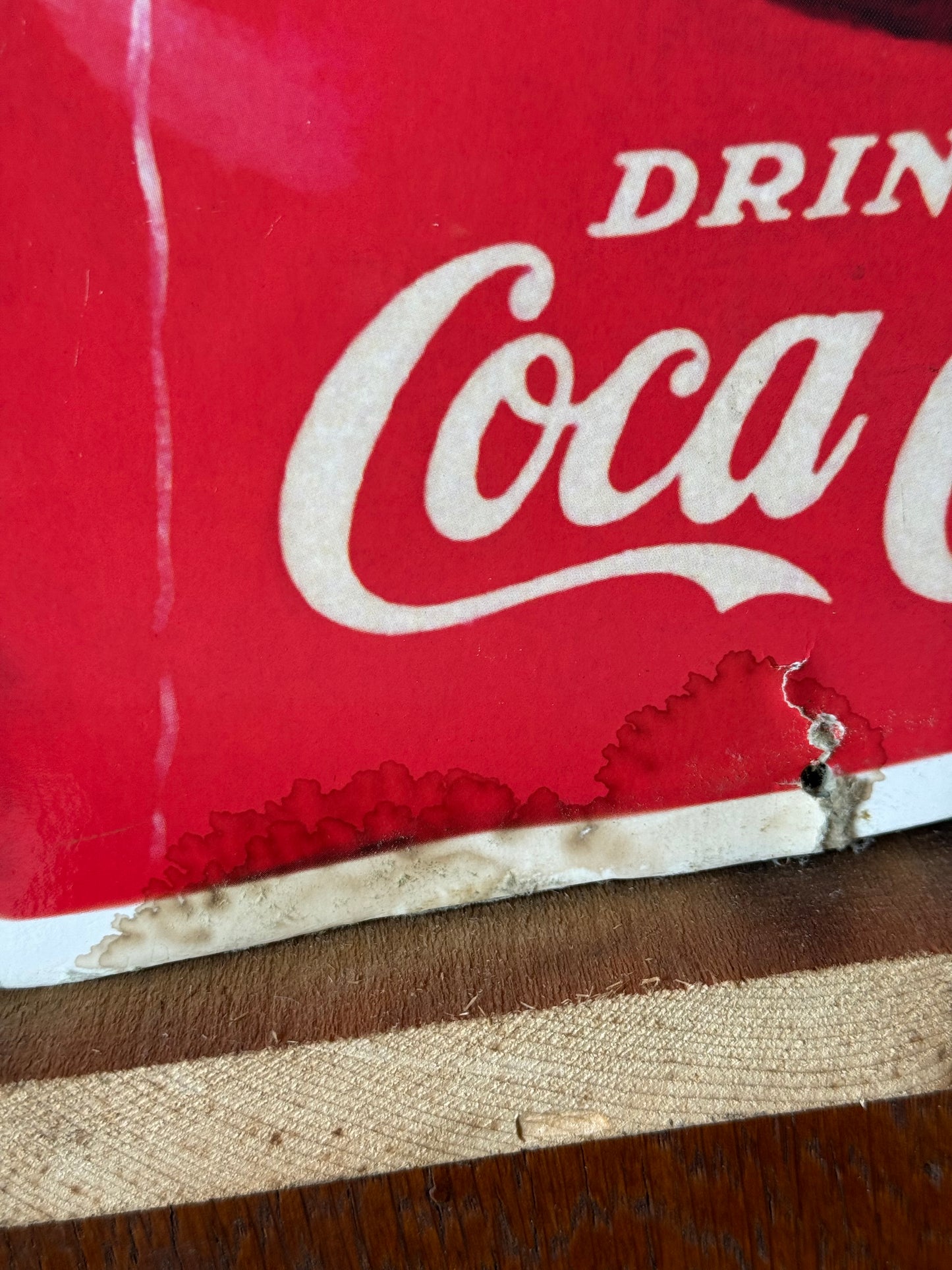 Coca Cola pap skilt