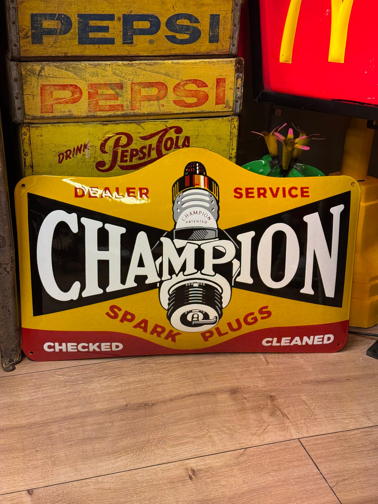Champion - Emaljeskilt
