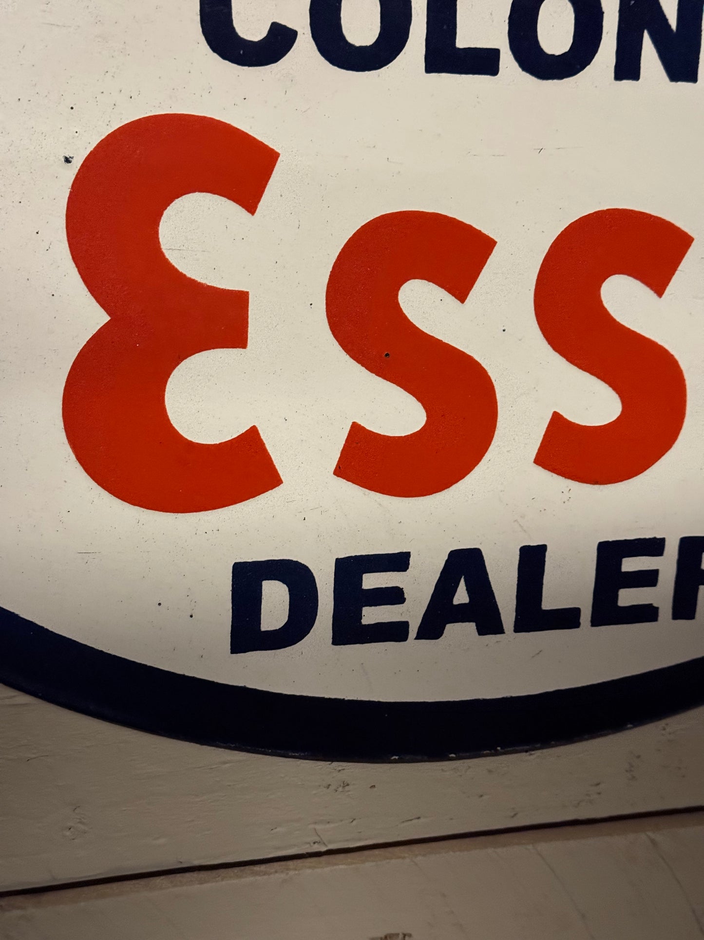Colonial Esso Dealer Emaljeskilt