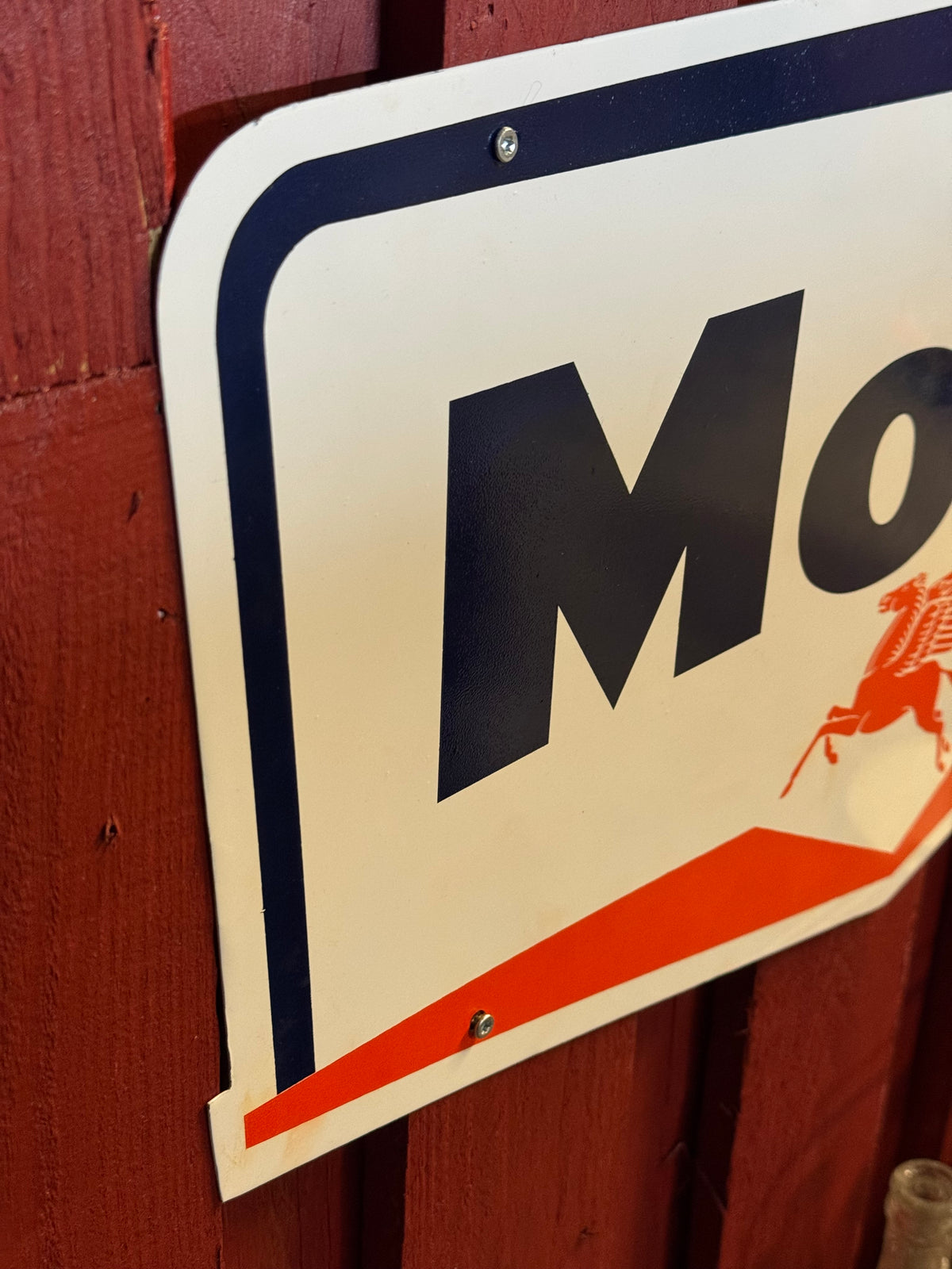 Mobiloil blikskilt