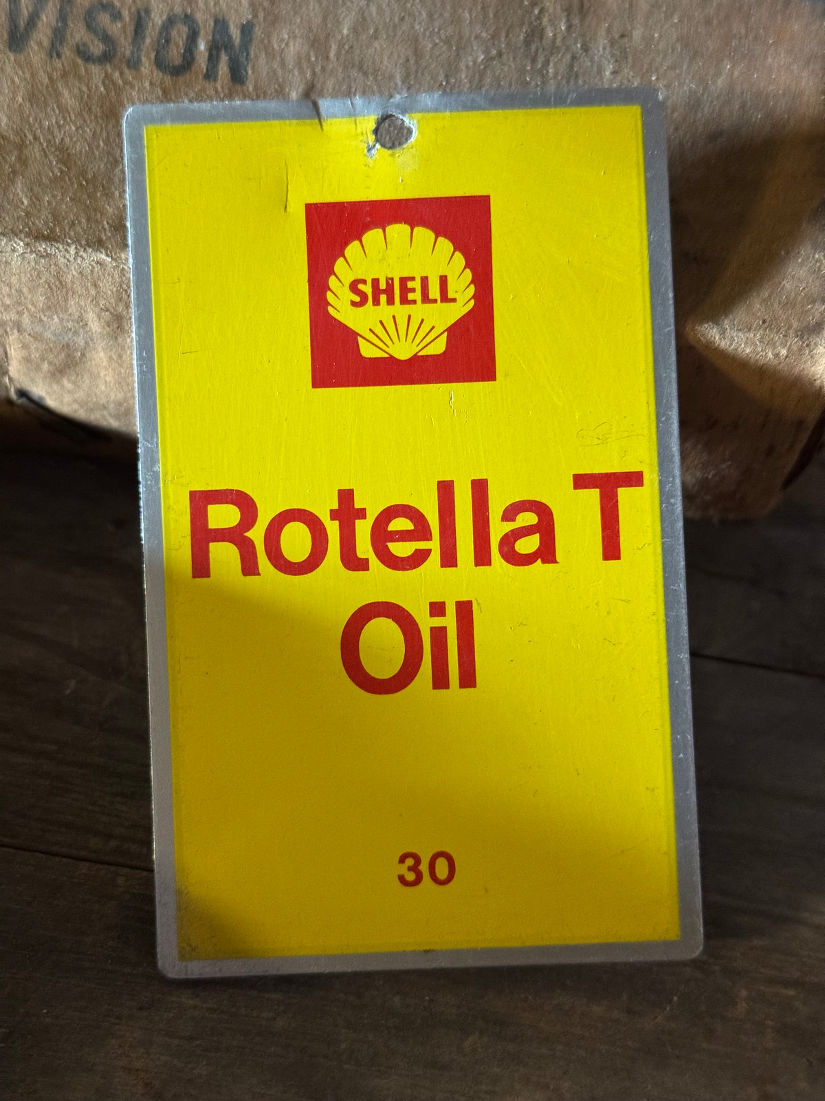 Shell Rotella T Oil - Blikskilt 6.5x10.5cm