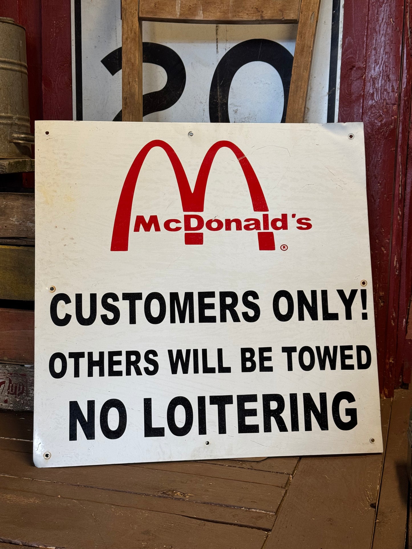 McDonalds blikskilt 1970/80erne