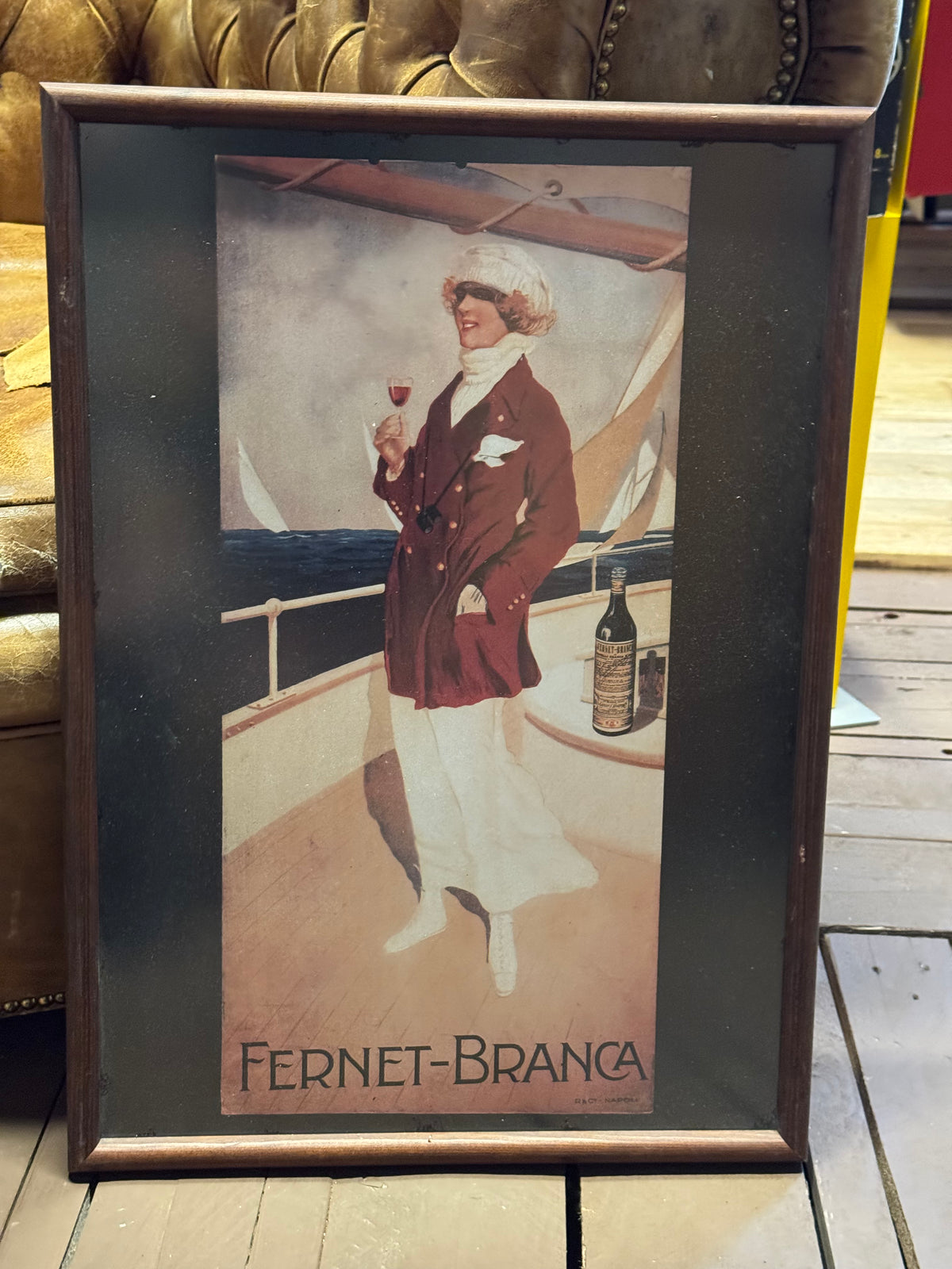 Fernet-Branca reklameplakat 1970/80erne