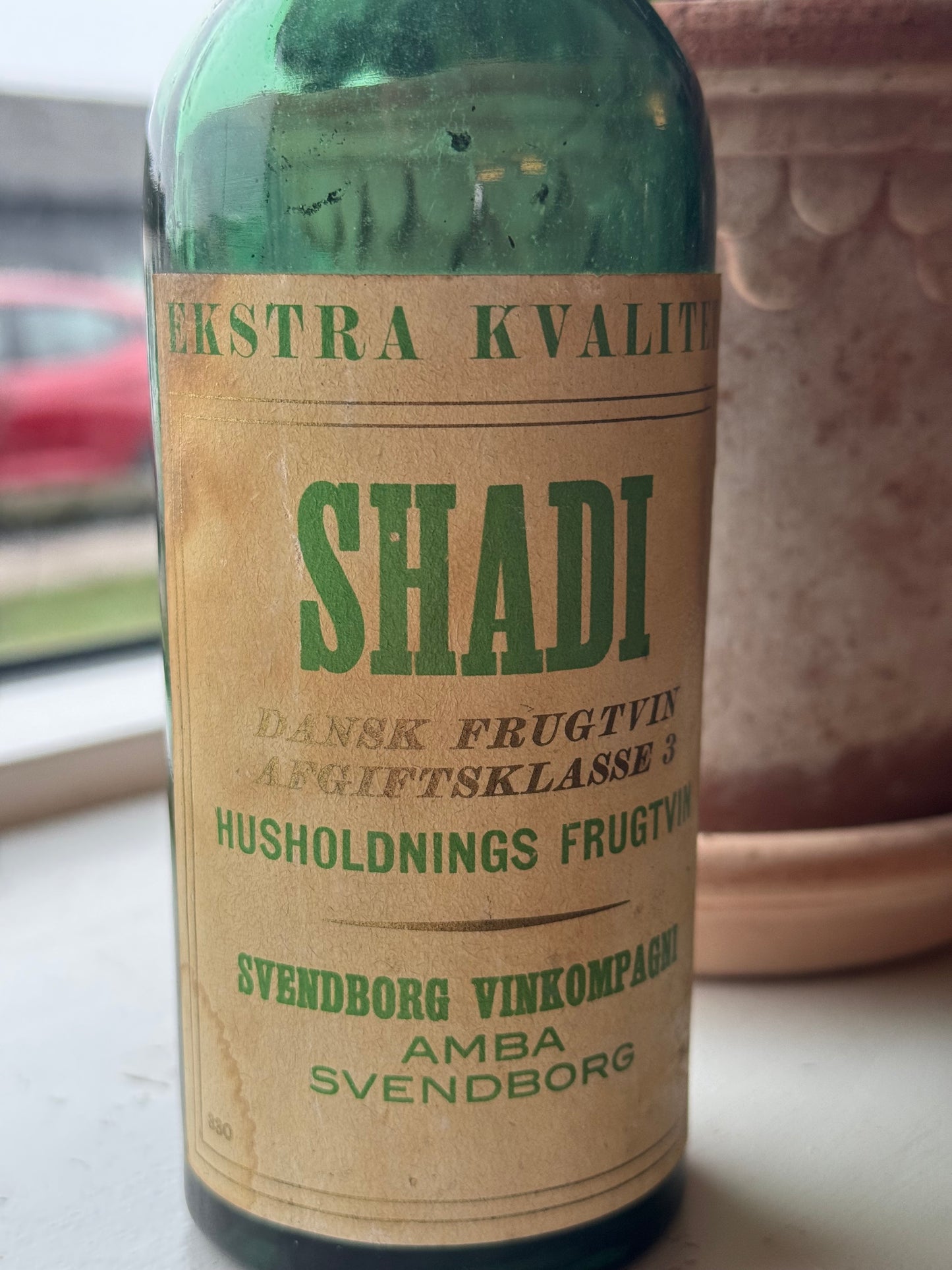 Frugtvin flaske