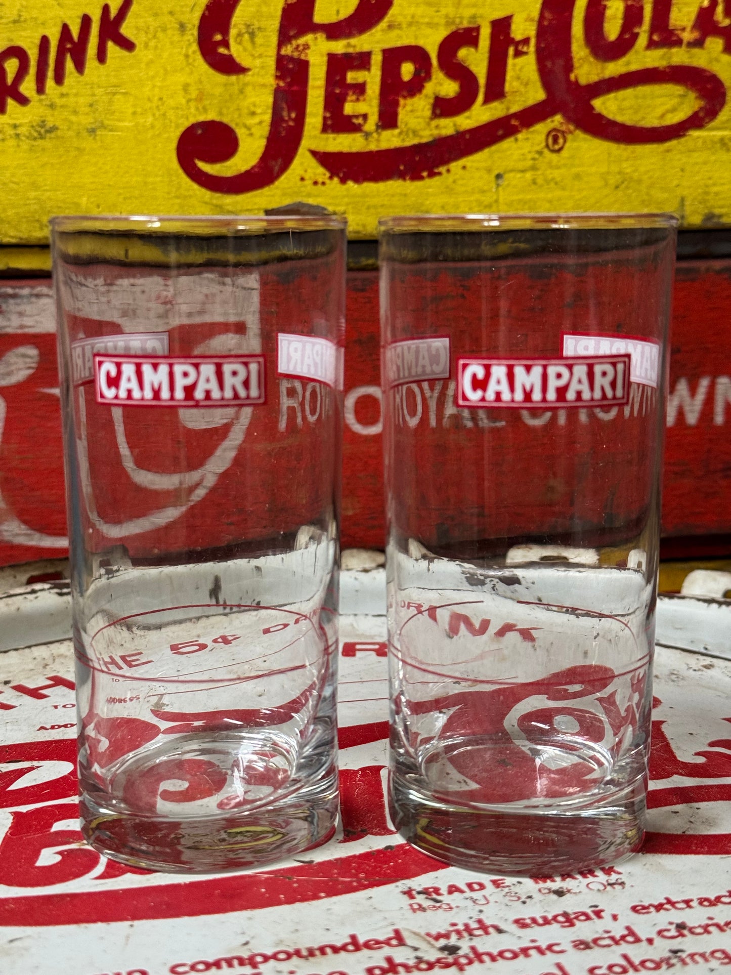 Campari glas sæt