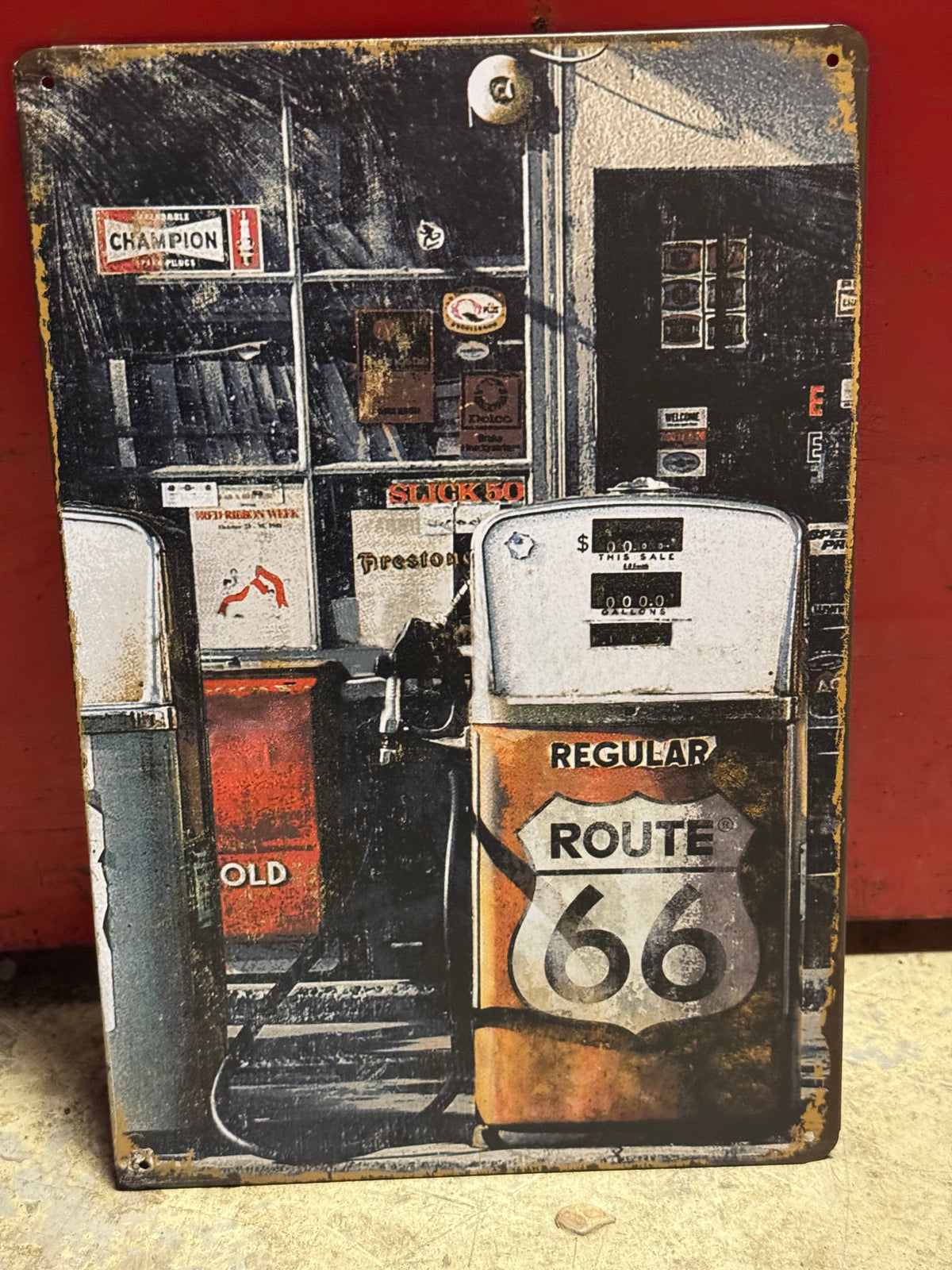 Garage repro blikskilt 20x30