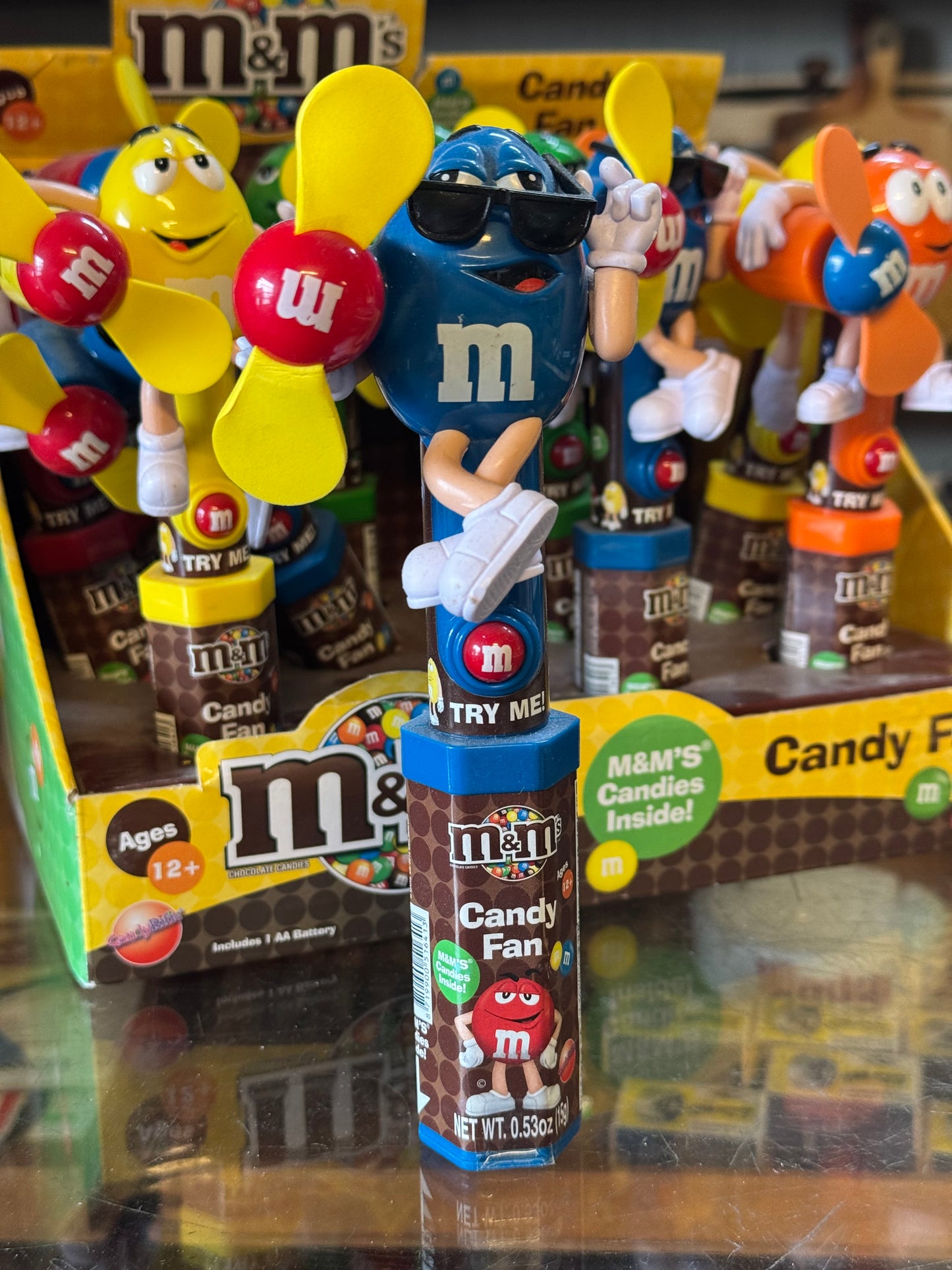 M&M Candy Fan Blå
