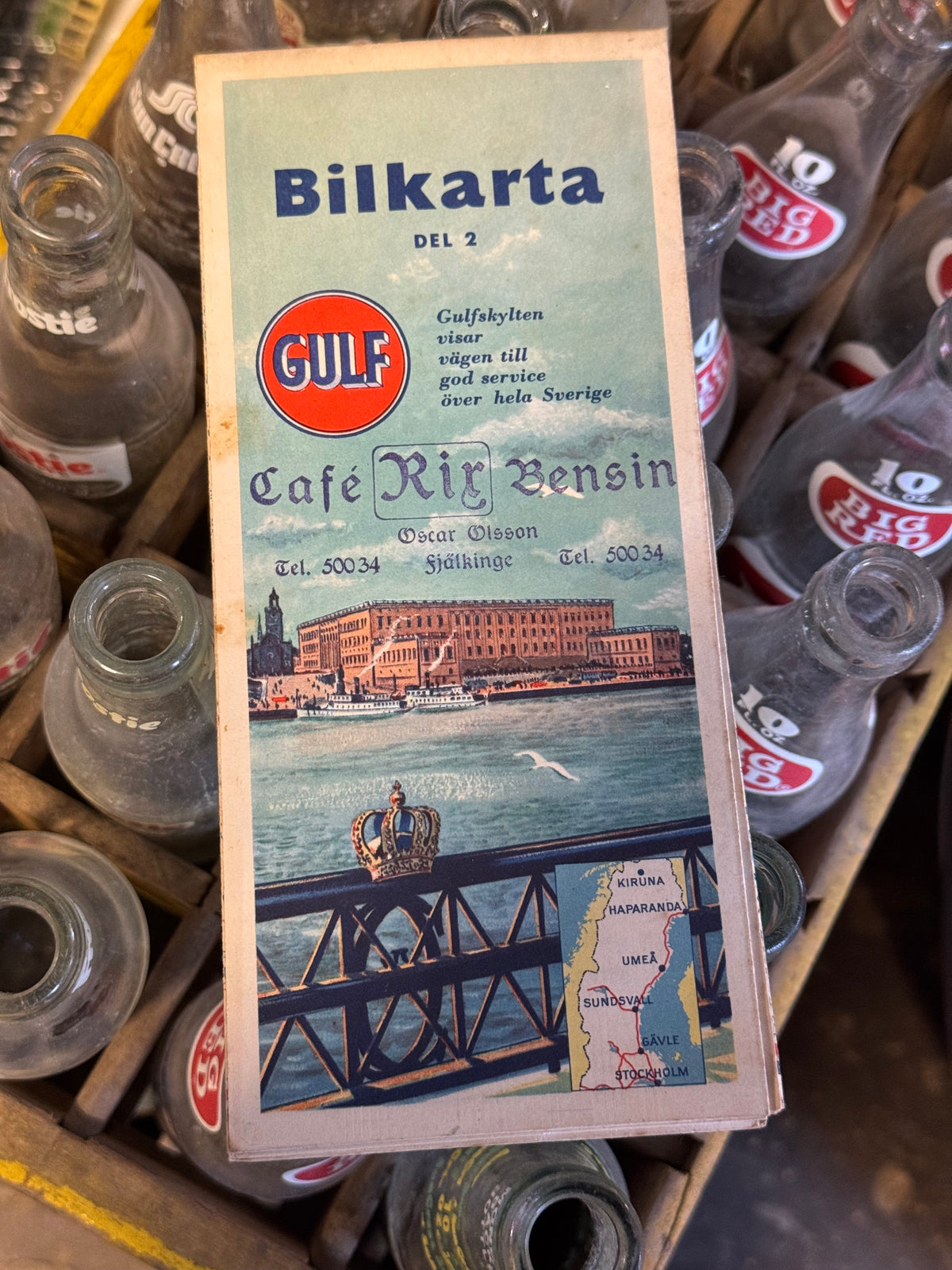 Gulf vejkort 1955-1958