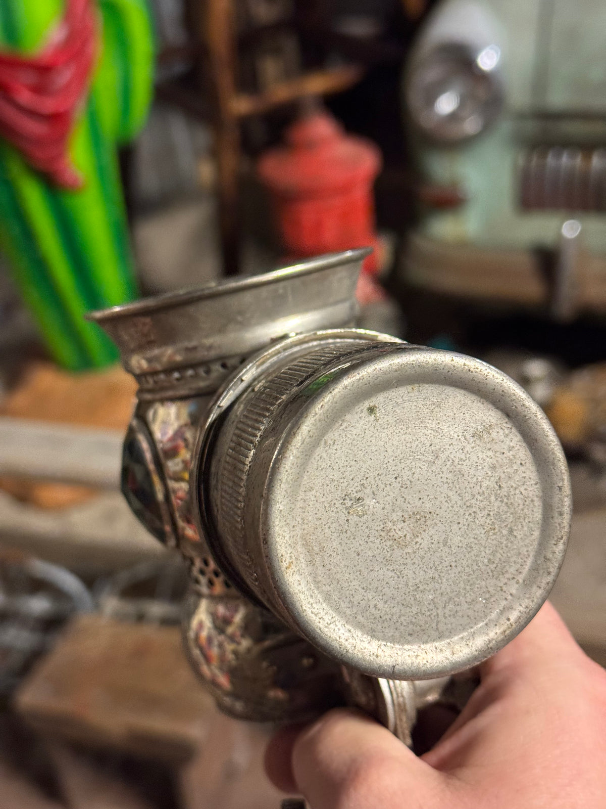 karbidlampe til cykel & motorcykel 1910-1930