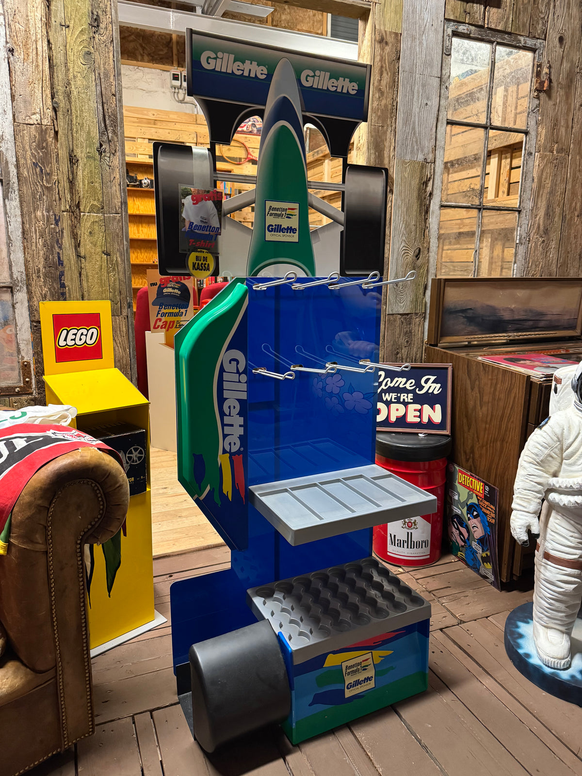 Gillette-reklame- og salgsdisplaysstand