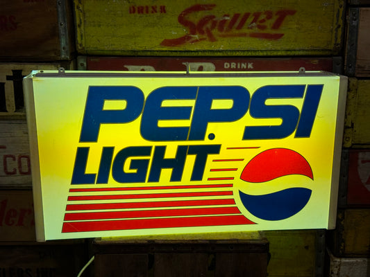 Pepsi light lysskilt 1980erne
