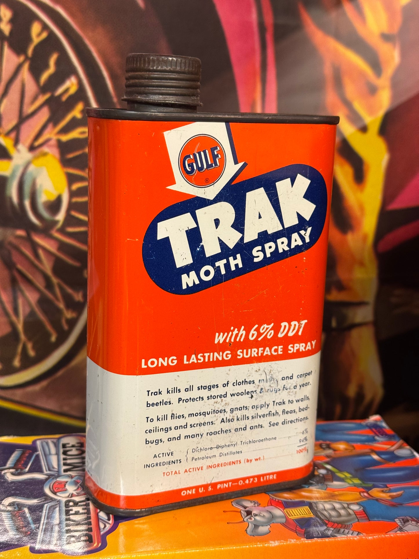 Vintage GULF Trak Moth Spray