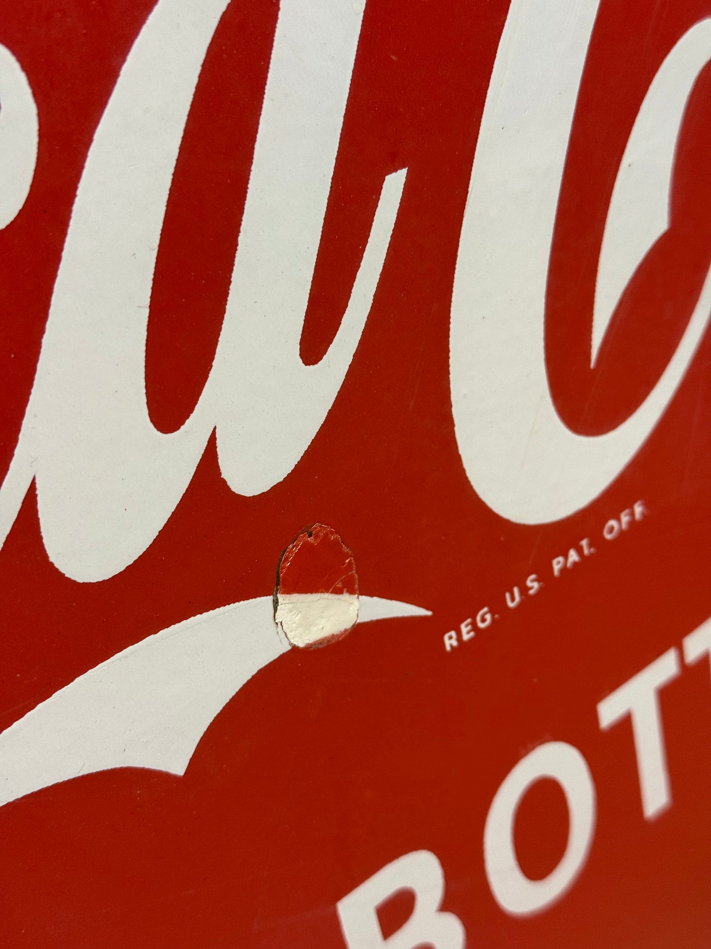 Coca Cola emalje button 1960erne