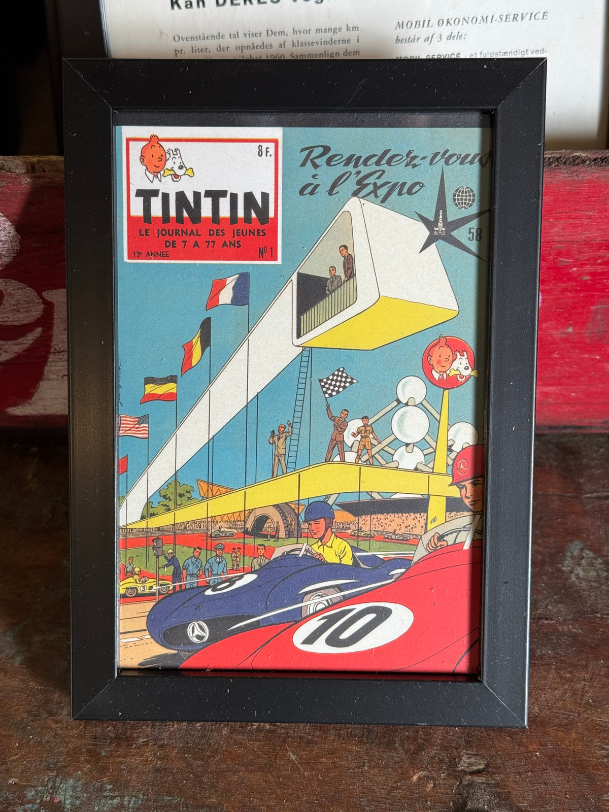 Tintin i ramme 10x15