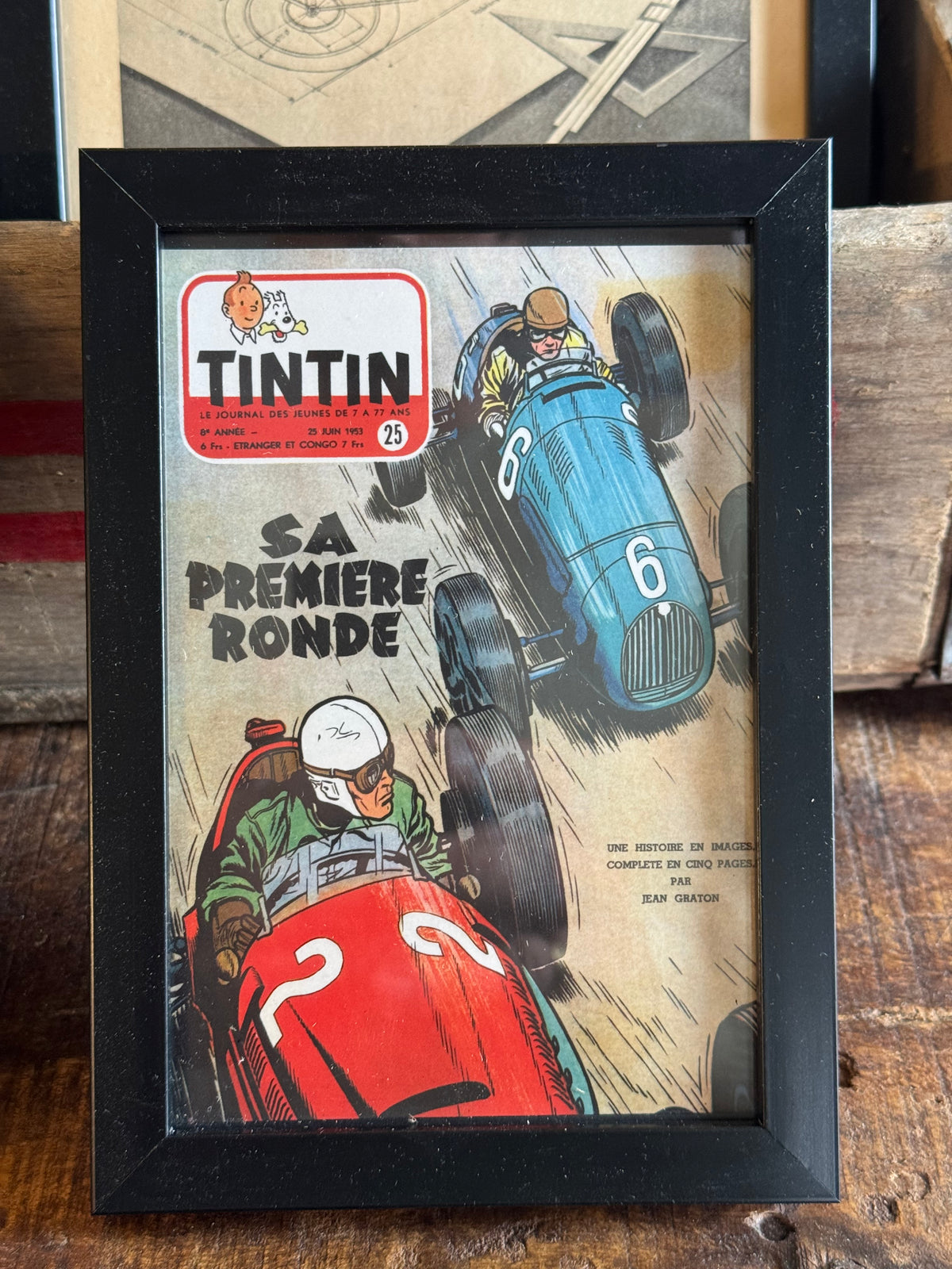 Tintin i ramme 10x15