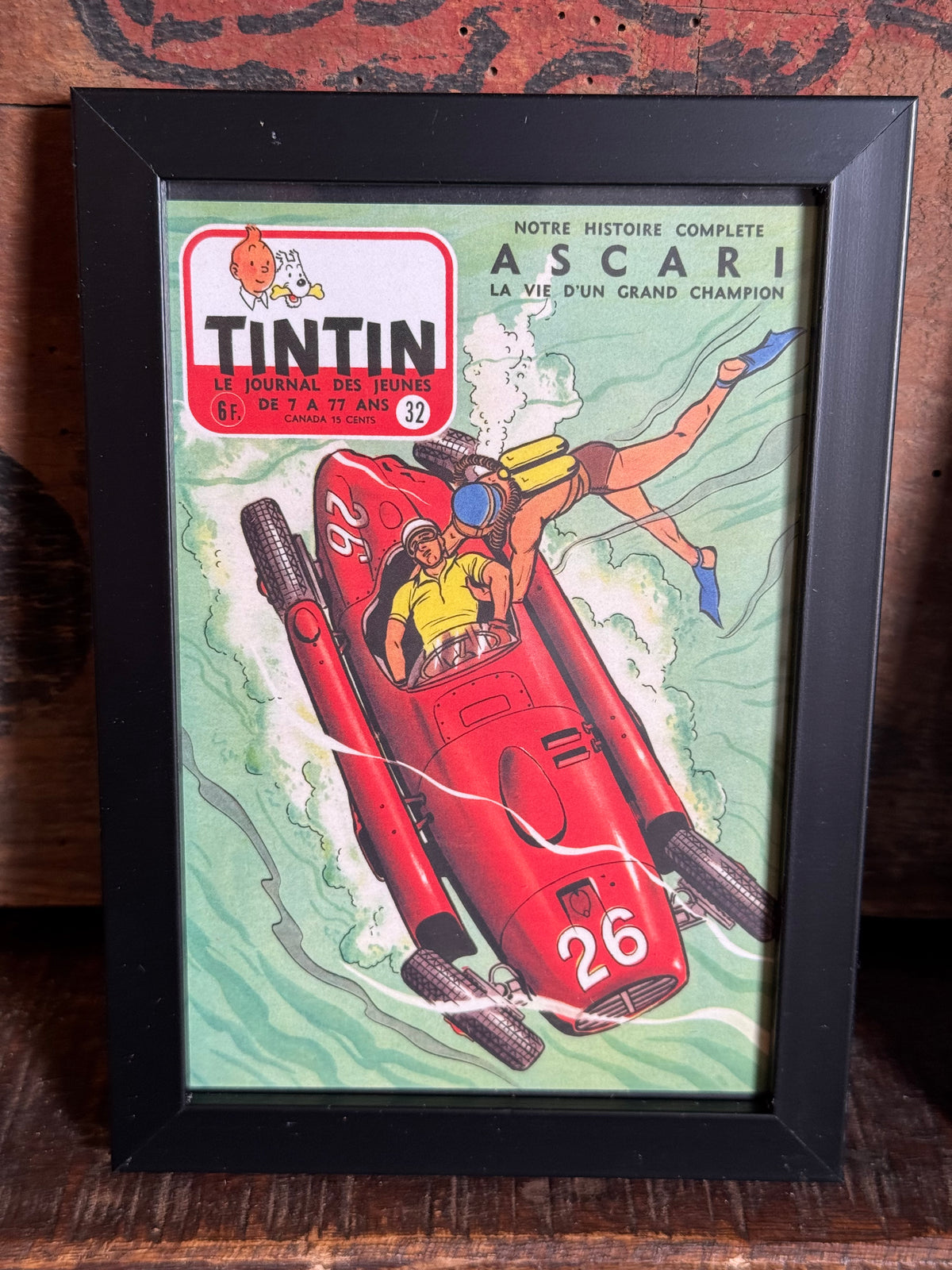 Tintin i ramme 10x15
