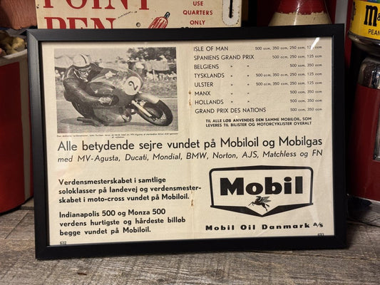 Dansk Mobiloil reklame 1950erne
