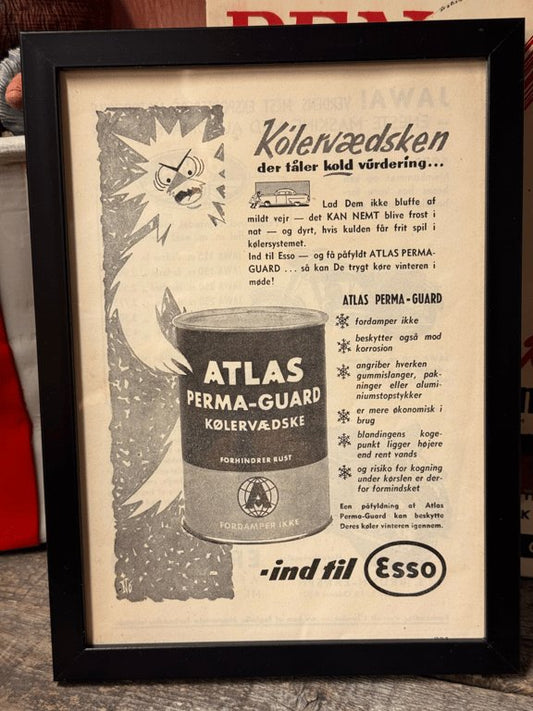 Esso atlas kølervæske reklame