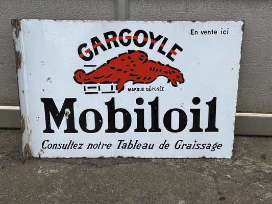 Gargoyle Mobiloil Emaljeskilt