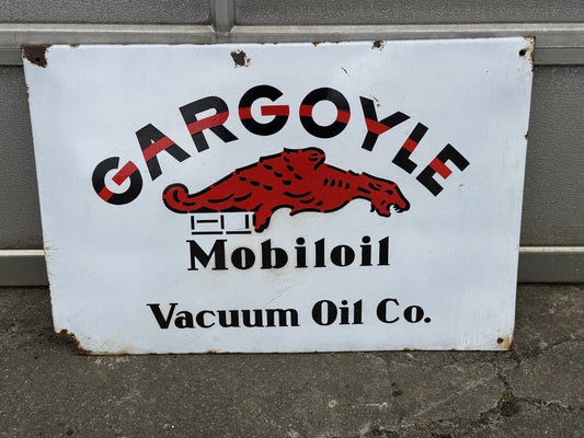 Gargoyle Mobiloil Emaljeskilt