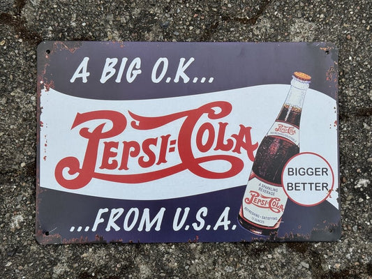 Pepsi Cola blikskilt