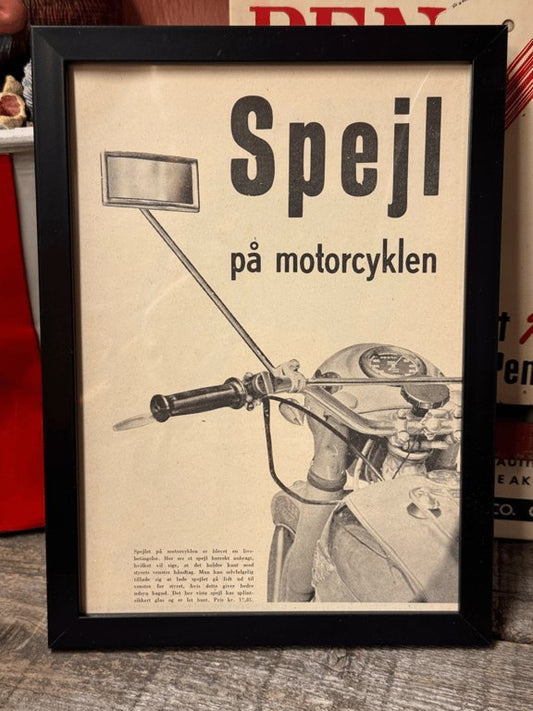 Spejl på motorcyklen