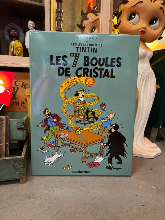 Tintin emalje skilt